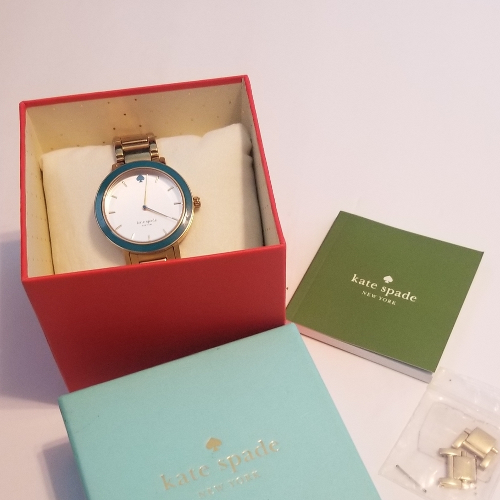 Kate Spade Gold and Teal Watch